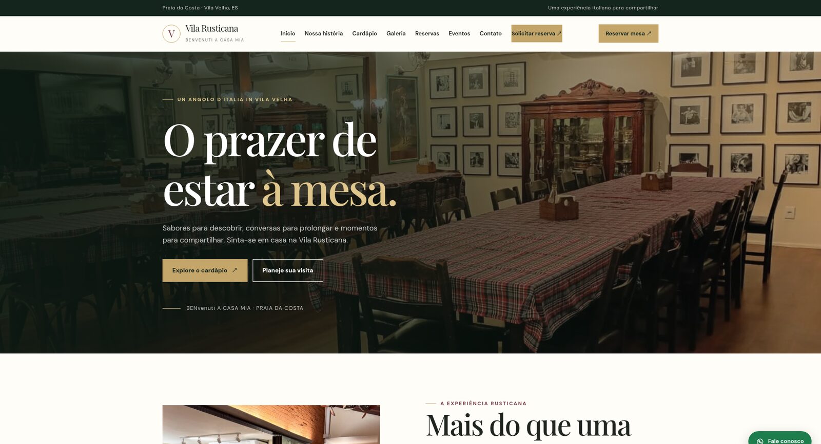 Site Vila Rusticana
